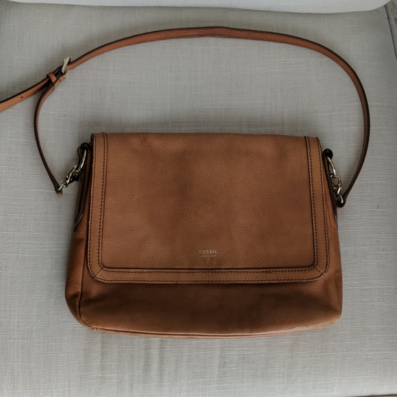 Fossil Handbags - Fossil Tan Leather Shoulder Bag